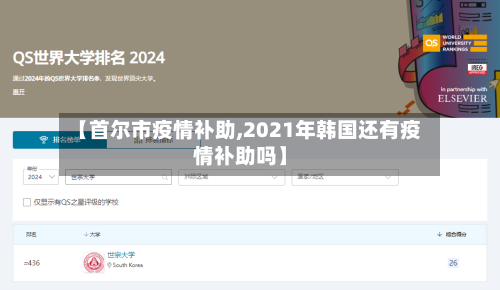 【首尔市疫情补助,2021年韩国还有疫情补助吗】-第3张图片