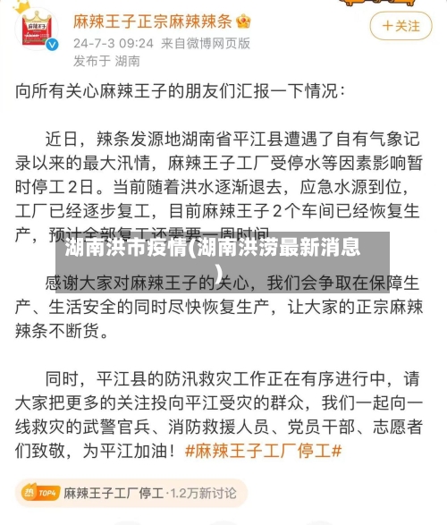 湖南洪市疫情(湖南洪涝最新消息)-第2张图片
