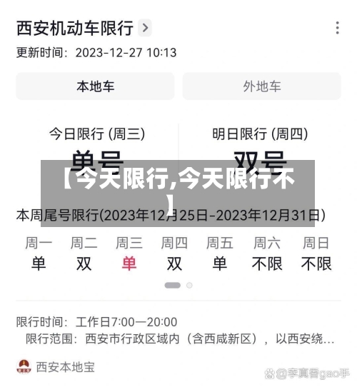 【今天限行,今天限行不】-第1张图片