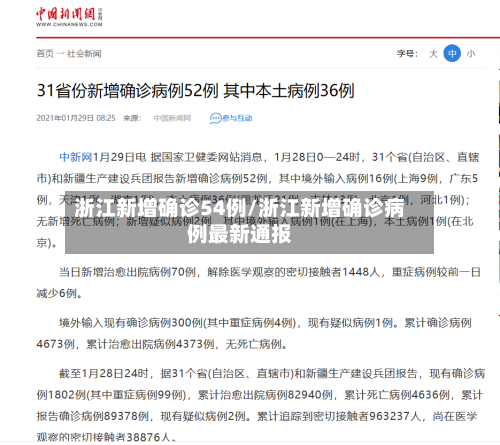 浙江新增确诊54例/浙江新增确诊病例最新通报-第1张图片