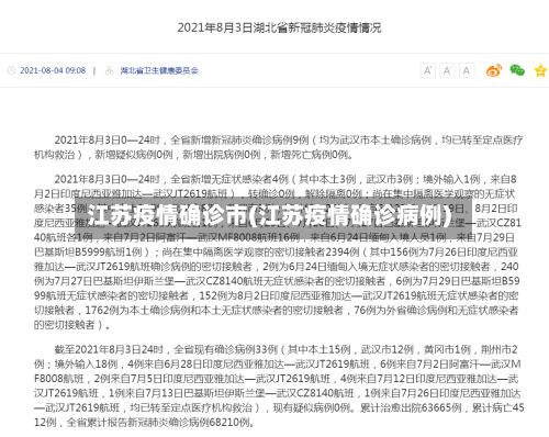 江苏疫情确诊市(江苏疫情确诊病例)-第1张图片