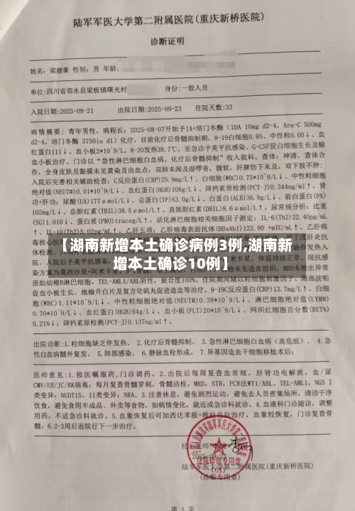 【湖南新增本土确诊病例3例,湖南新增本土确诊10例】-第1张图片