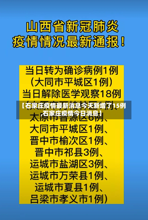 【石家庄疫情最新消息今天新增了15例,石家庄疫情今日消息】-第2张图片