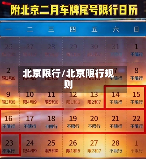 北京限行/北京限行规则-第2张图片