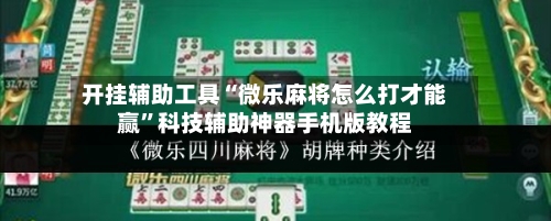 开挂辅助工具“微乐麻将怎么打才能赢”科技辅助神器手机版教程-第3张图片