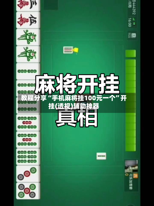 教程分享“手机麻将挂100元一个	”开挂(透视)辅助神器-第2张图片