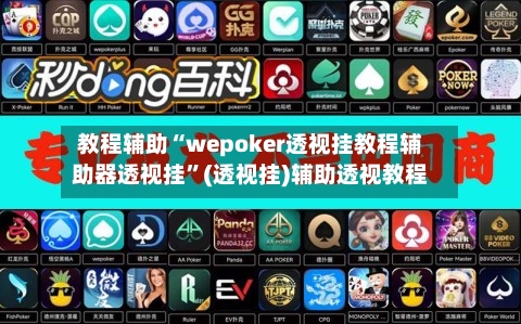 教程辅助“wepoker透视挂教程辅助器透视挂”(透视挂)辅助透视教程-第1张图片