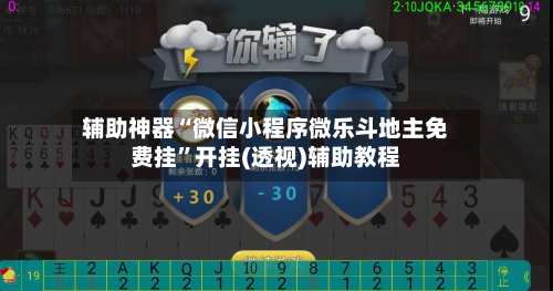 辅助神器“微信小程序微乐斗地主免费挂”开挂(透视)辅助教程-第3张图片