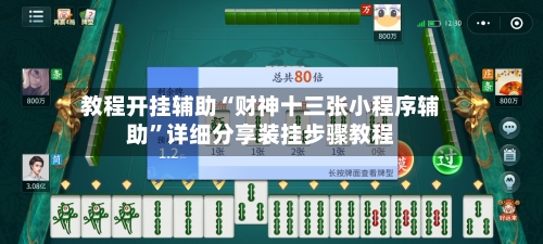 教程开挂辅助“财神十三张小程序辅助”详细分享装挂步骤教程-第1张图片