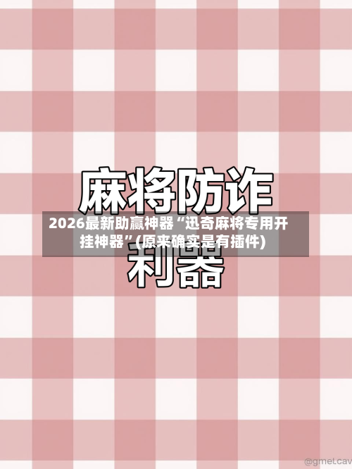 2026最新助赢神器“迅奇麻将专用开挂神器	”(原来确实是有插件)-第1张图片