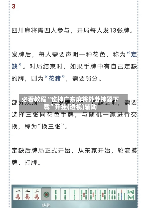 必看教程“雀神广东麻将外卦神器下载”开挂(透视)辅助-第3张图片