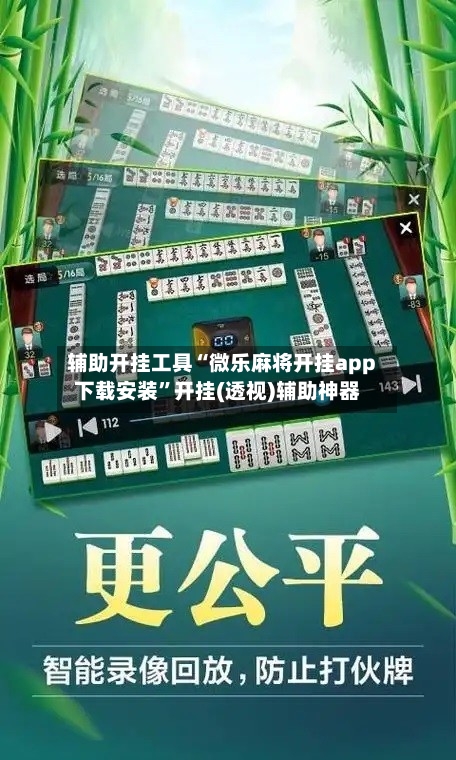 辅助开挂工具“微乐麻将开挂app下载安装”开挂(透视)辅助神器-第2张图片