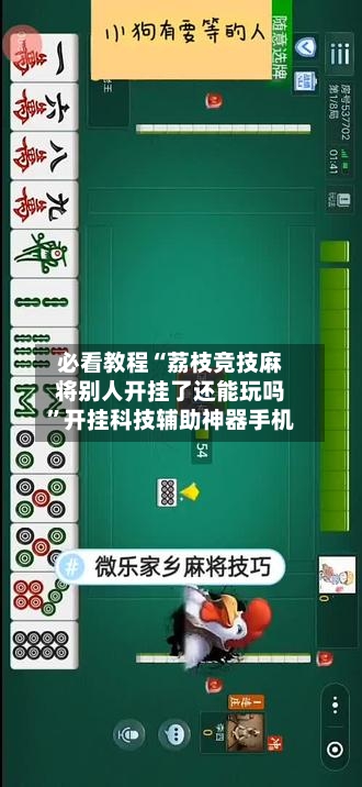 必看教程“荔枝竞技麻将别人开挂了还能玩吗	”开挂科技辅助神器手机-第1张图片