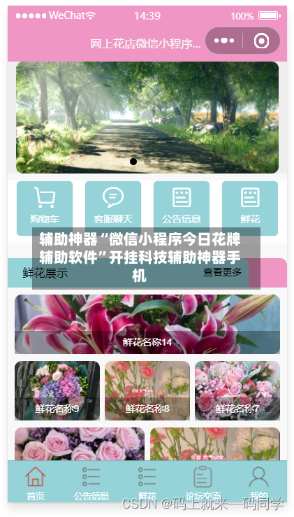 辅助神器“微信小程序今日花牌辅助软件”开挂科技辅助神器手机-第1张图片