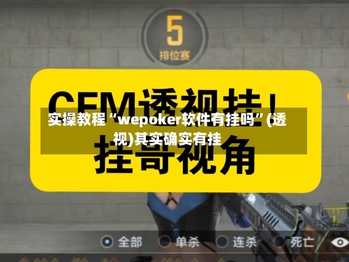 实操教程“wepoker软件有挂吗”(透视)其实确实有挂-第3张图片
