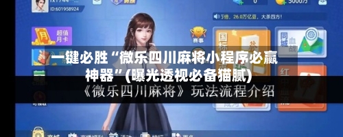 一键必胜“微乐四川麻将小程序必赢神器”(曝光透视必备猫腻)-第3张图片