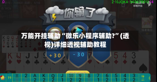 万能开挂辅助“微乐小程序辅助?”(透视)详细透视辅助教程-第2张图片