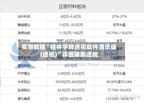 实测教程“桂林字牌透视软件演示版(透视)”详细辅助透视-第1张图片