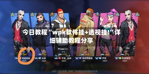 今日教程“wpk软件挂+透视挂!”详细辅助教程分享-第1张图片