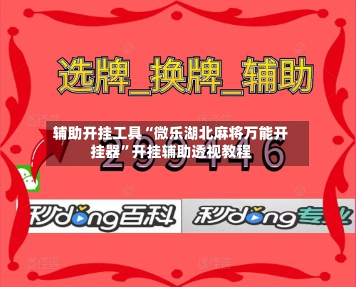 辅助开挂工具“微乐湖北麻将万能开挂器”开挂辅助透视教程-第3张图片