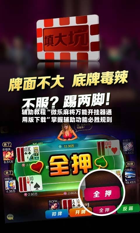 辅助教程“微乐麻将万能开挂器通用版下载”掌握辅助功能必胜规则-第1张图片