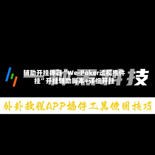 辅助开挂神器“We-Poker透视插件挂”开挂辅助脚本+详细开挂-第3张图片