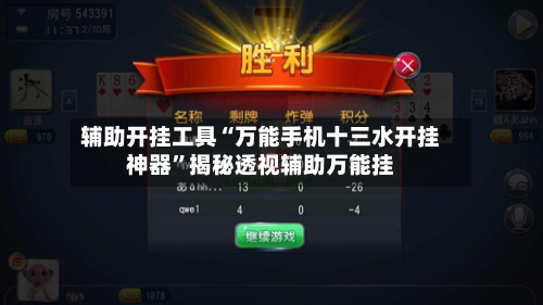 辅助开挂工具“万能手机十三水开挂神器”揭秘透视辅助万能挂-第1张图片
