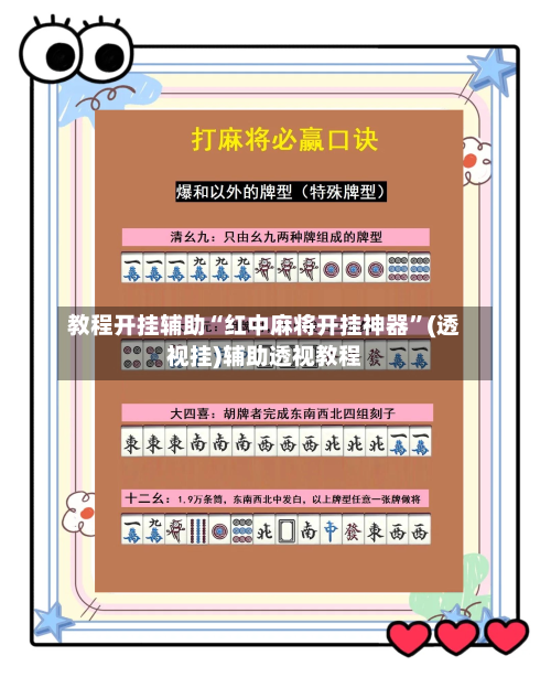 教程开挂辅助“红中麻将开挂神器	”(透视挂)辅助透视教程-第1张图片