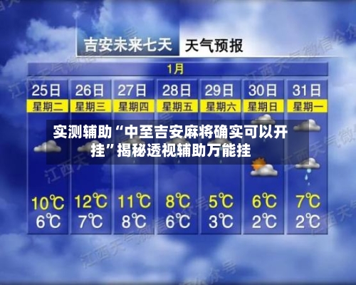 实测辅助“中至吉安麻将确实可以开挂”揭秘透视辅助万能挂-第3张图片