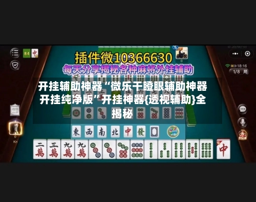 开挂辅助神器“微乐干瞪眼辅助神器开挂纯净版”开挂神器{透视辅助}全揭秘-第2张图片