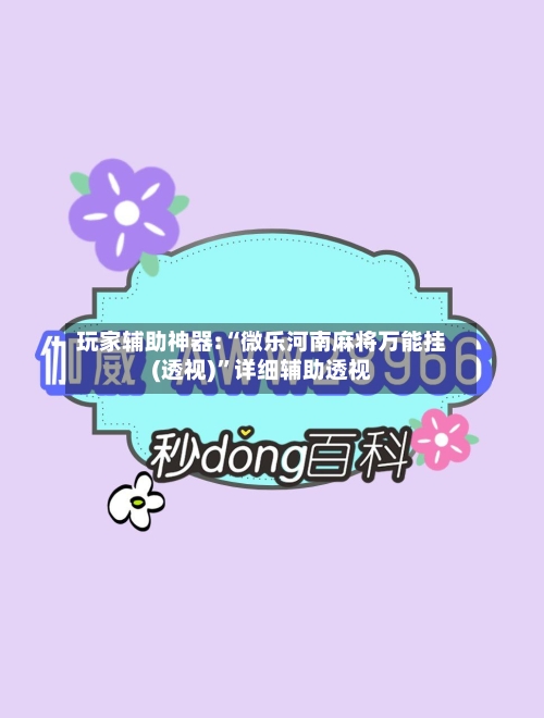 玩家辅助神器:“微乐河南麻将万能挂(透视)”详细辅助透视-第3张图片