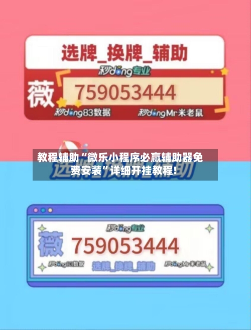 教程辅助“微乐小程序必赢辅助器免费安装”详细开挂教程!-第3张图片