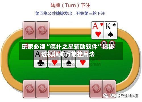 玩家必读“德扑之星辅助软件”揭秘透视辅助万能挂用法-第2张图片