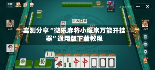 实测分享“微乐麻将小程序万能开挂器”通用版下载教程-第3张图片