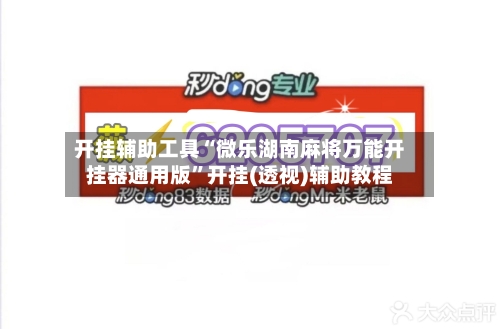 开挂辅助工具“微乐湖南麻将万能开挂器通用版”开挂(透视)辅助教程-第1张图片