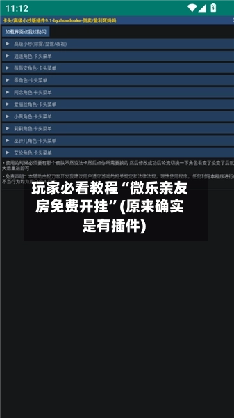 玩家必看教程“微乐亲友房免费开挂	”(原来确实是有插件)-第2张图片