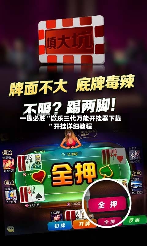 一键必胜“微乐三代万能开挂器下载”开挂详细教程-第1张图片