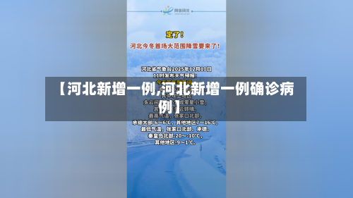 【河北新增一例,河北新增一例确诊病例】-第1张图片