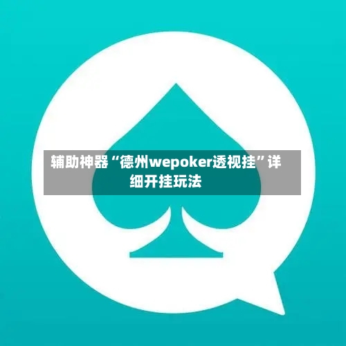 辅助神器“德州wepoker透视挂	”详细开挂玩法-第2张图片