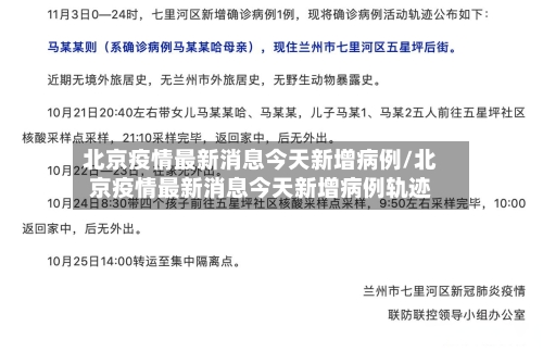 北京疫情最新消息今天新增病例/北京疫情最新消息今天新增病例轨迹-第2张图片