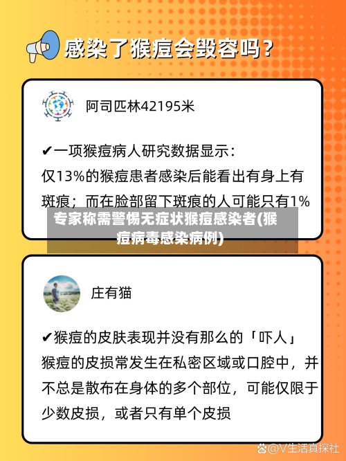 专家称需警惕无症状猴痘感染者(猴痘病毒感染病例)-第1张图片